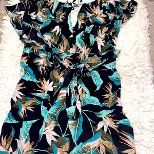 Floral stretchy romper